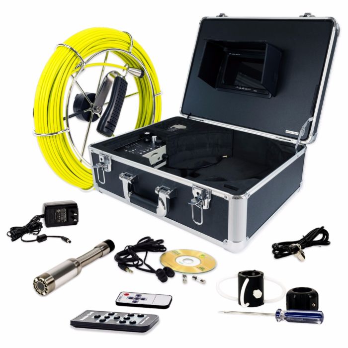 Video Snake 3388T 196' Self Leveling Pipe Inspection Camera w/ Transmi –  MaxTool