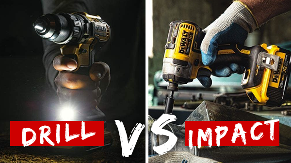 Dewalt drill best sale vs impact driver