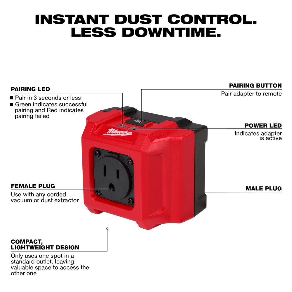 New Milwaukee Universal Corded Dust Vacuum Remote