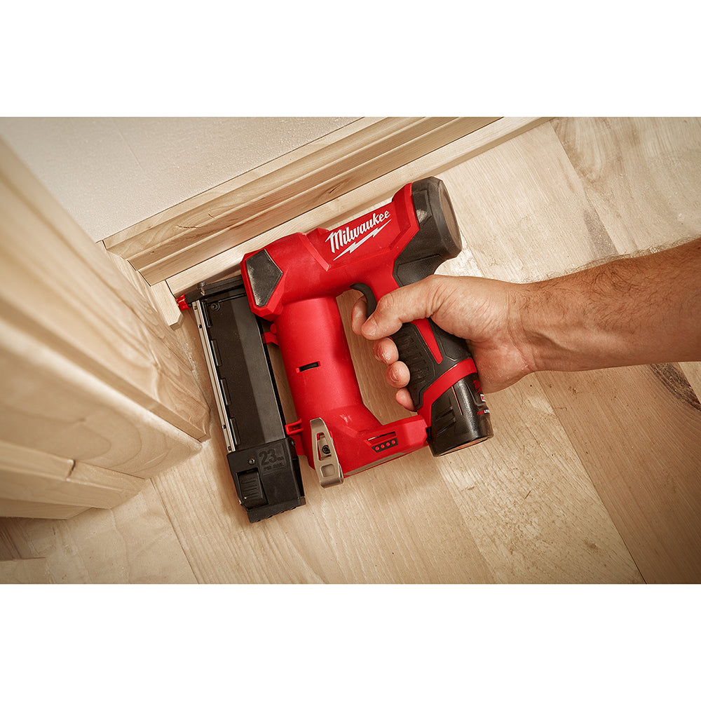 Milwaukee cordless pinner sale