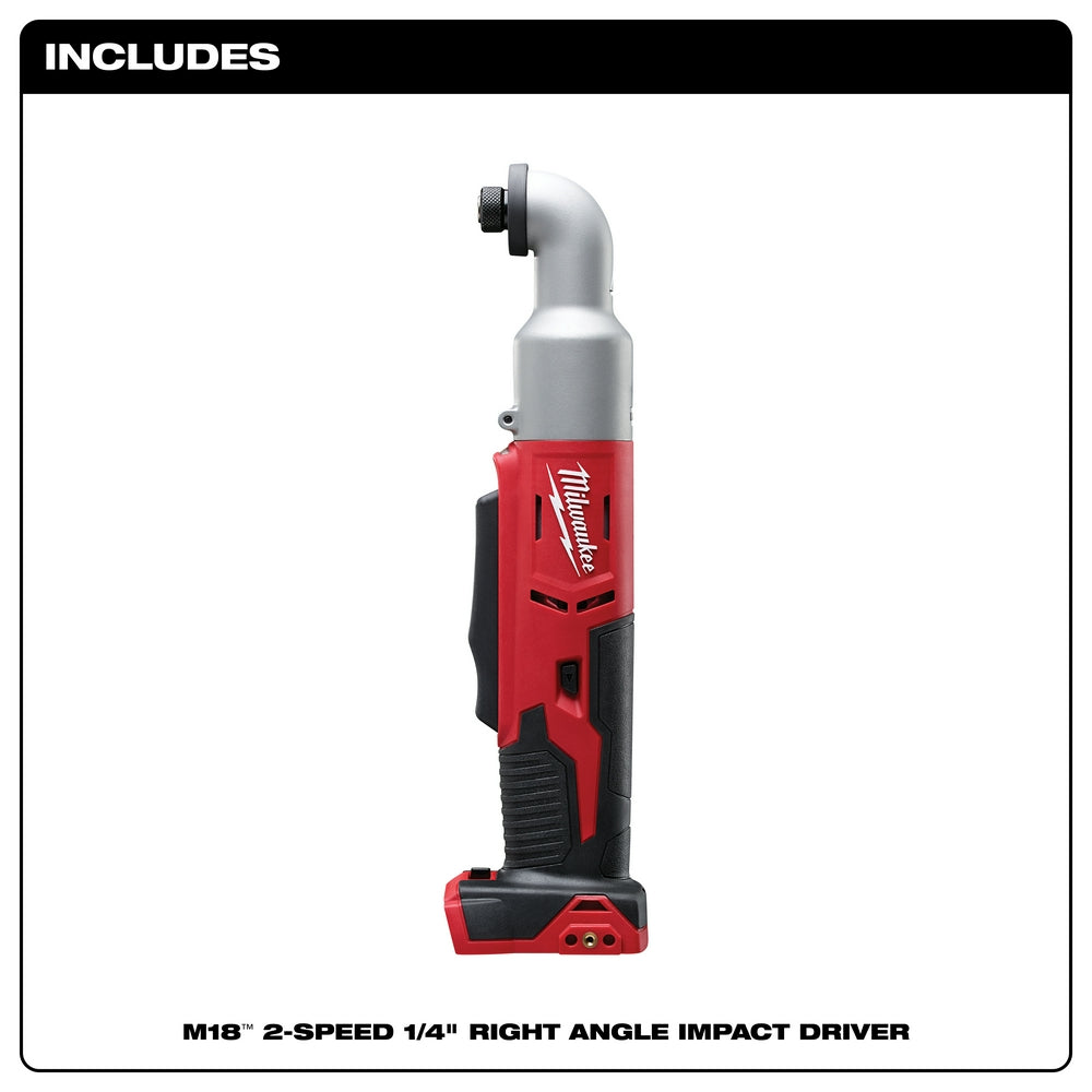 Milwaukee 2667-20 M18 18V 1/4-Inch Right Angle Impact Driver - Bare To –  MaxTool