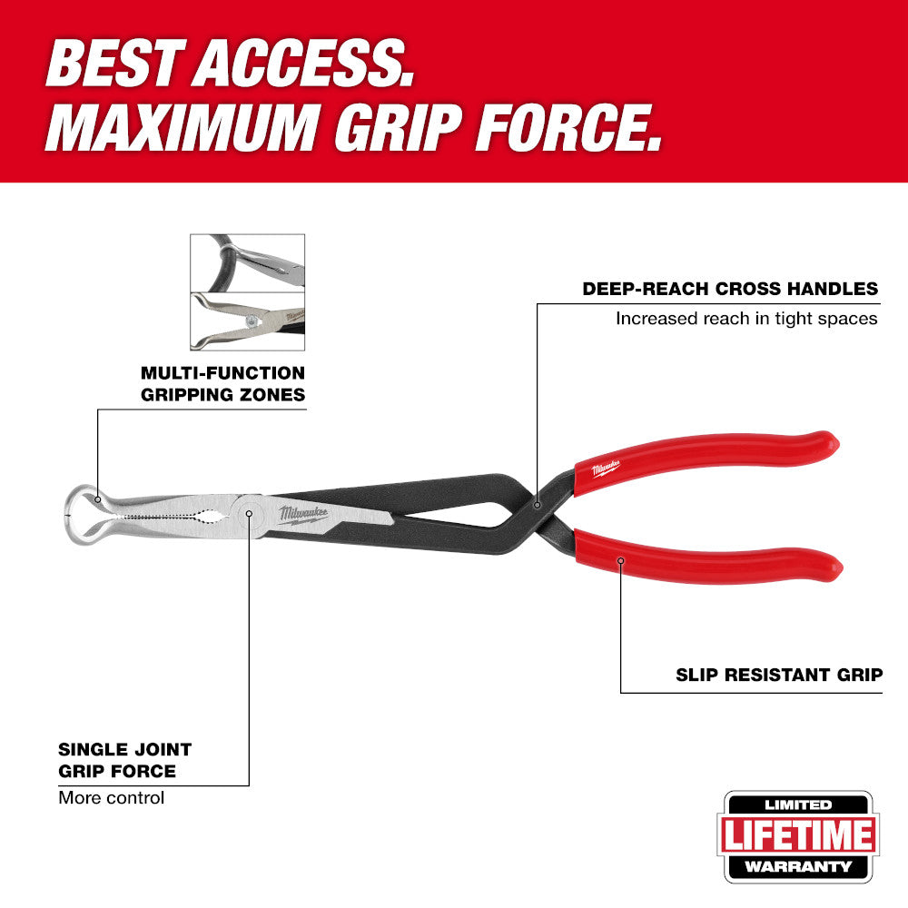 Milwaukee 48-22-6563 Long Reach Corrosion Resistant Hose Grip Pliers S –  MaxTool