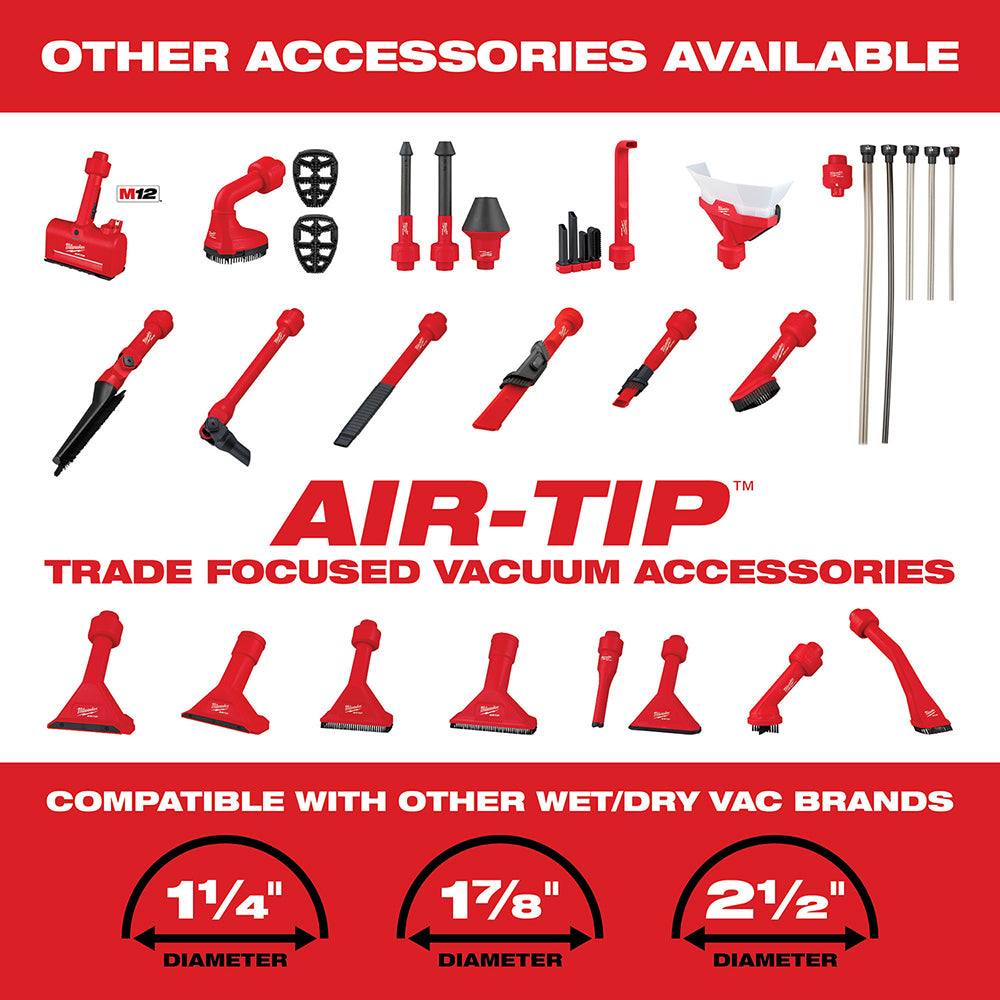 Milwaukee 49-90-2023 AIR-TIP 3-in-1 Crevice and Brush Tool