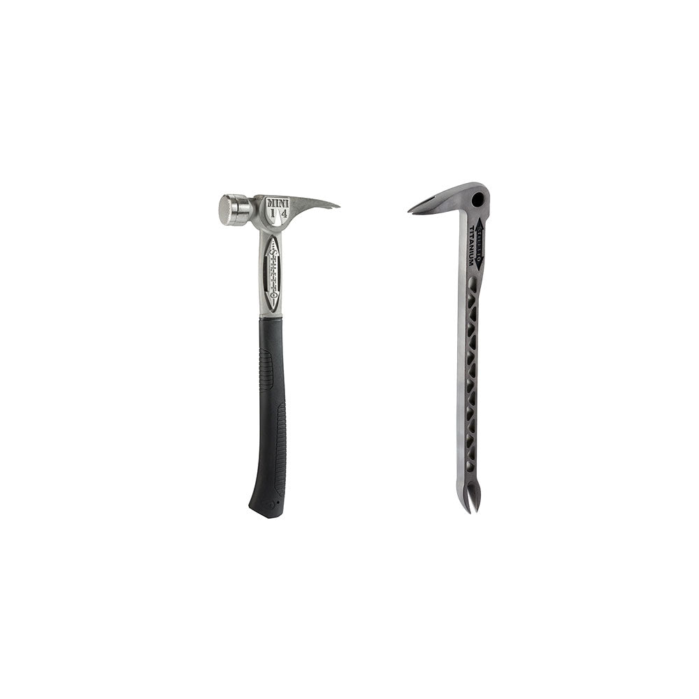 Stiletto TBM14RMC Tibone Mini-14 oz. Replaceable Milled Face Hammer with A  Curved 16