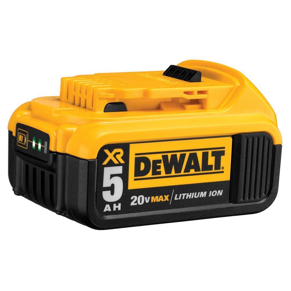 DEWALT 20 Volt MAX XR Lithium-Ion 5.0 Ah Premium Tool Battery (2